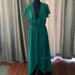 Jade Green Flowy Dress